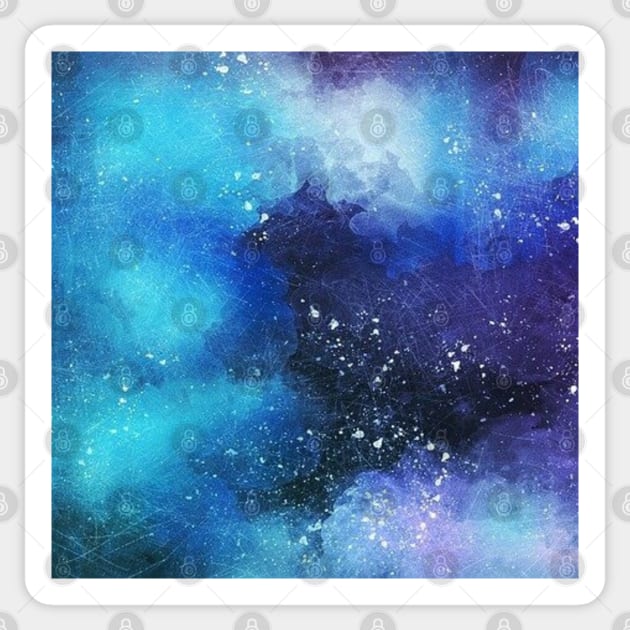 Night sky painting Sticker by Kaalpanikaa